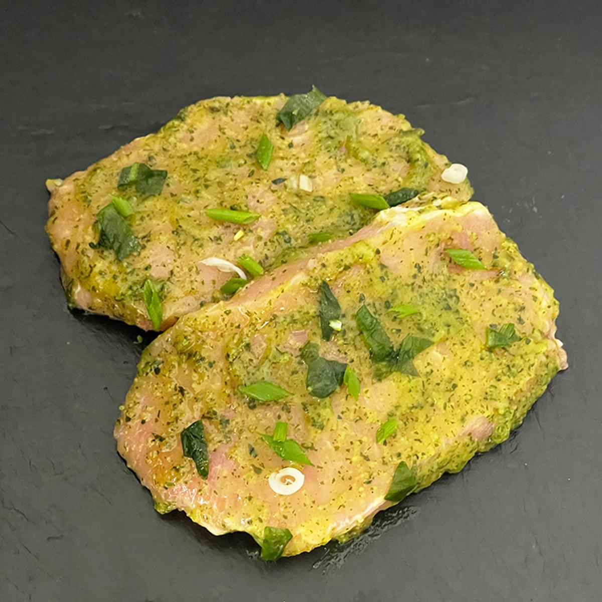 Bärlauch-Rückensteaks, 2 Stück