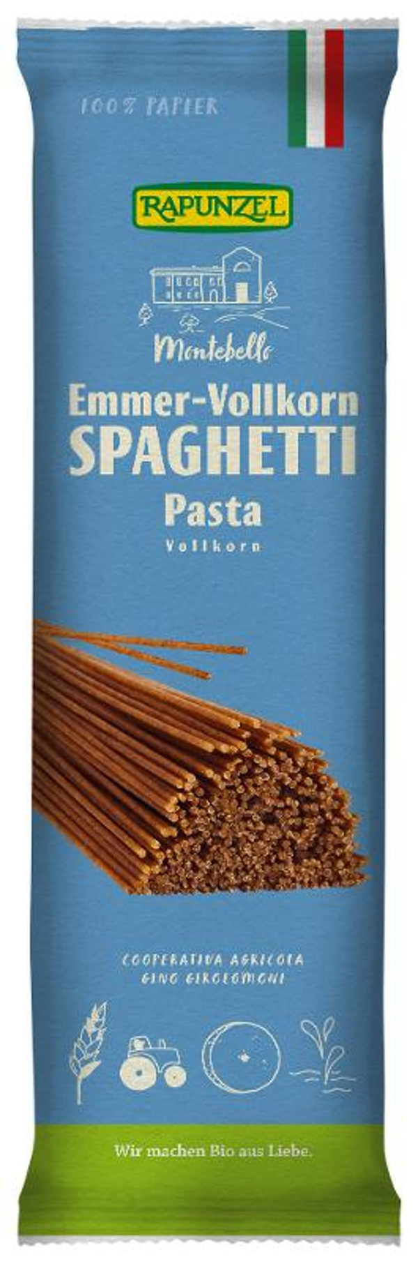 Produktfoto zu Vollkorn Emmer-Spaghetti