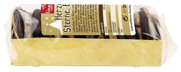 Photo de produit pour Cœurs, étoiles et bretzels en pain d'épices