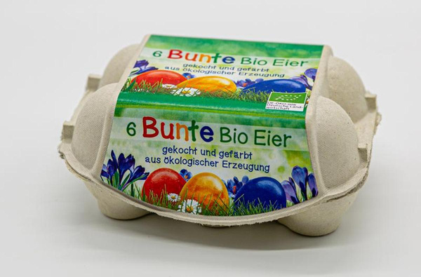 Produktfoto zu 6 Bunte Eier, gekocht