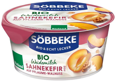 Photo de produit pour Crème de kéfir aux prunes et aux noix