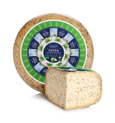 Produktfoto zu Gouda Basilikum-Knoblauch, 200g
