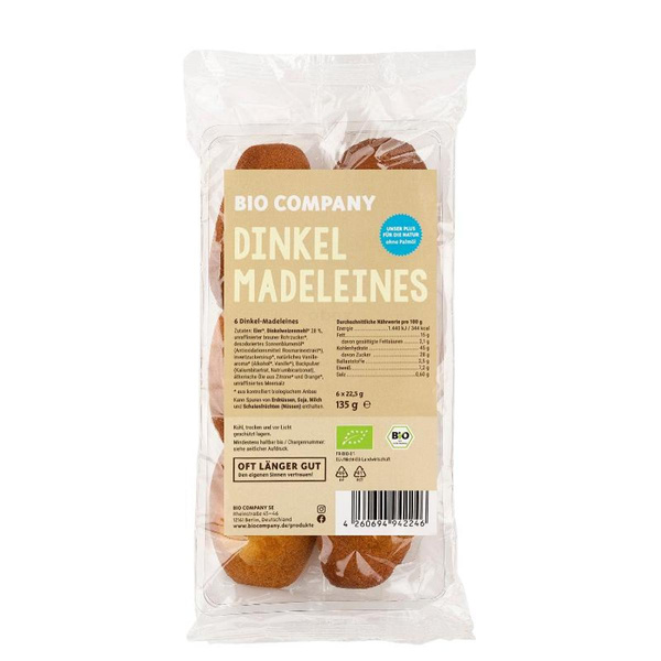 product photo for Dinkel Madeleines