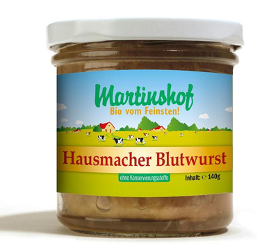 Produktfoto zu Blutwurst, Bioland