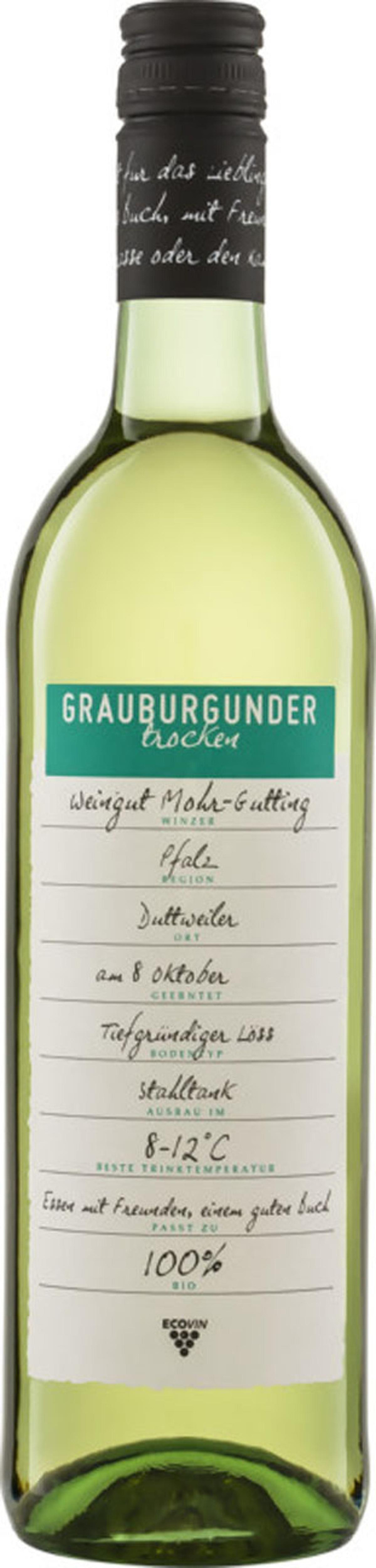 Produktfoto zu Grauburgunder "Mohr-Gutting"