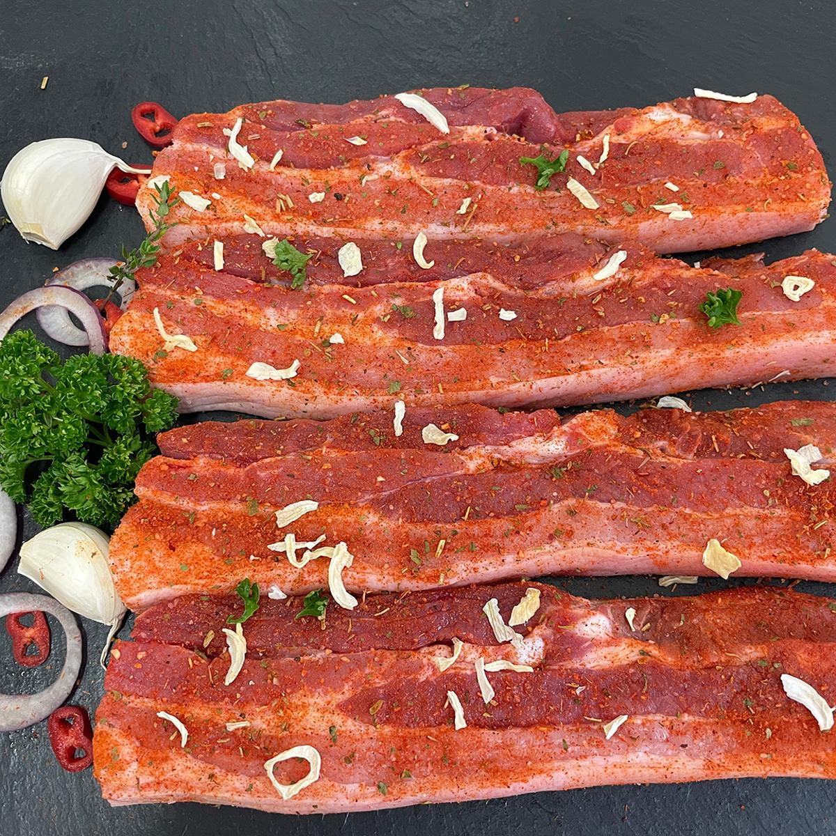 Grillbauchscheiben, 4 Stück