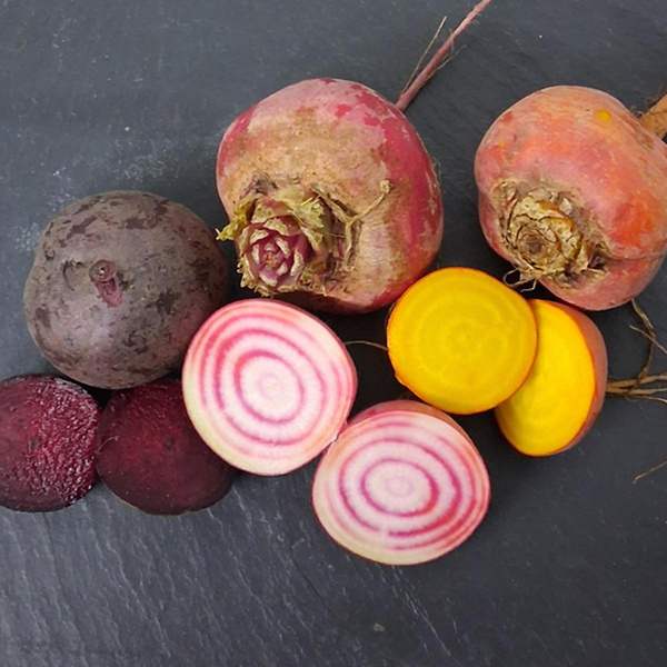 Photo de produit pour Trio de betteraves - rouges, jaunes, annelées