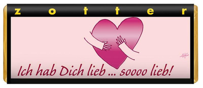 Produktfoto zu Ich habe dich lieb- Schokolade