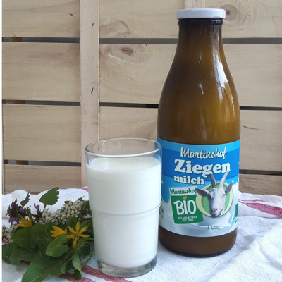 Produktfoto zu 1l Ziegenmilch (Martinshof)