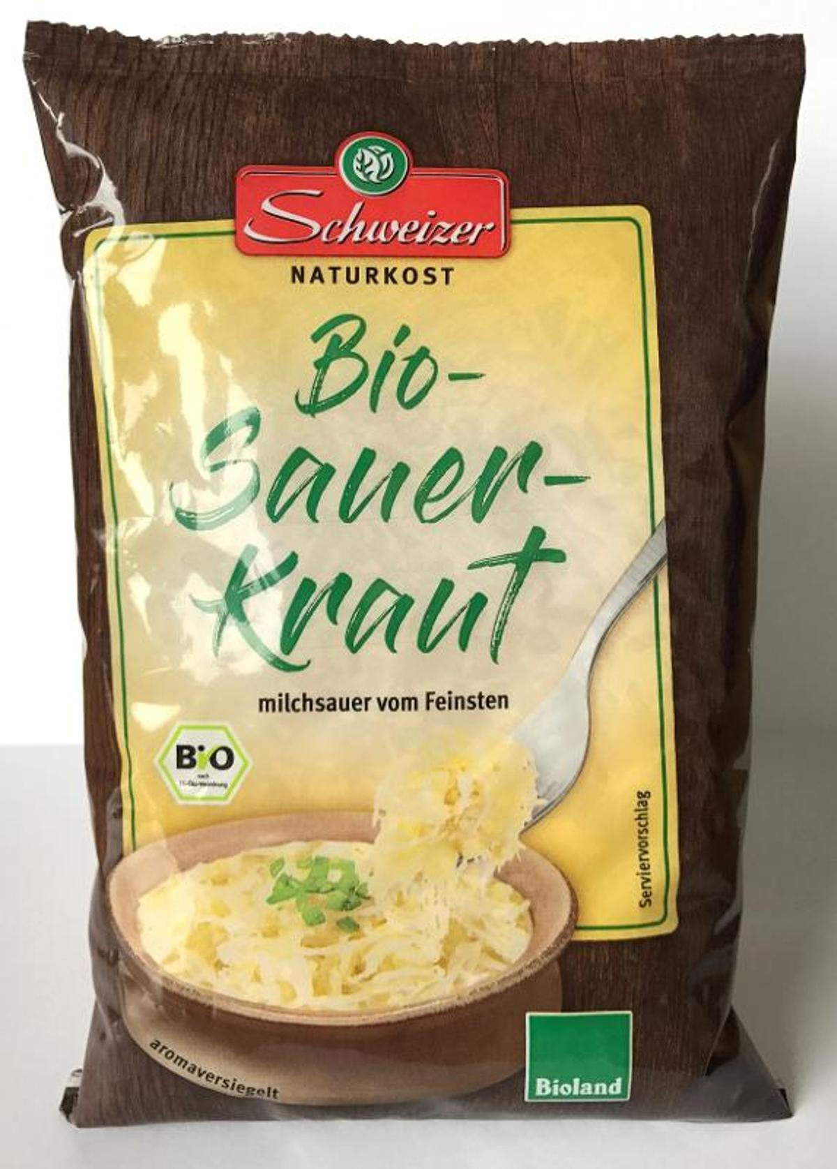 Sauerkraut in a bag
