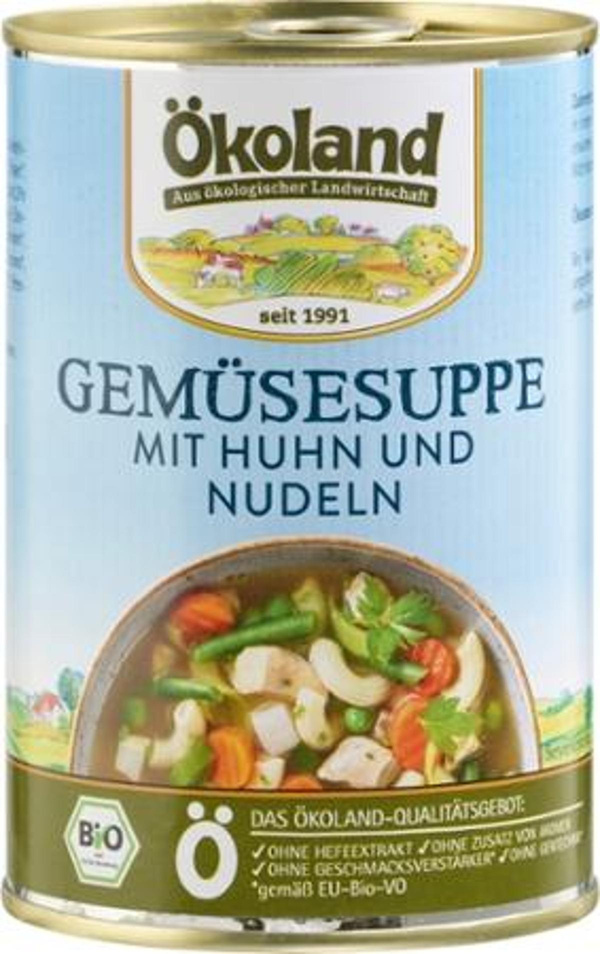 Produktfoto zu Gemüsesuppe mit Huhn (Dose)