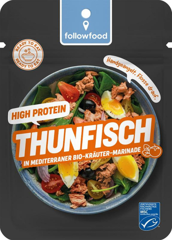 product photo for Tuna in Mediterranean herb marinade Btl.