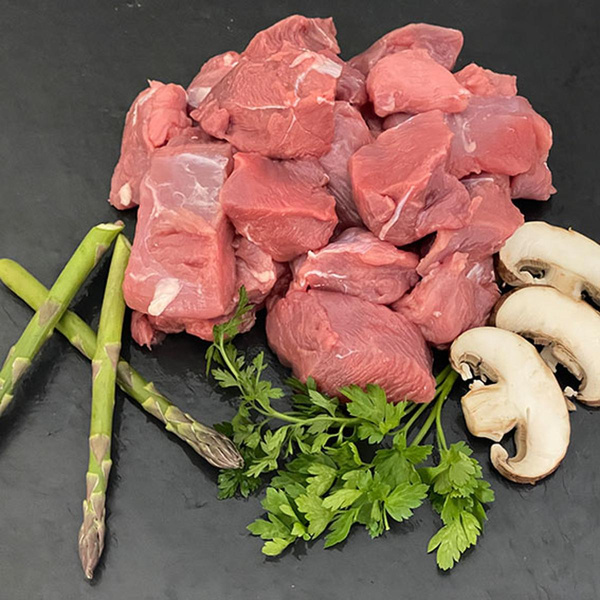 Produktfoto zu Kalbsfrikassee, 500g