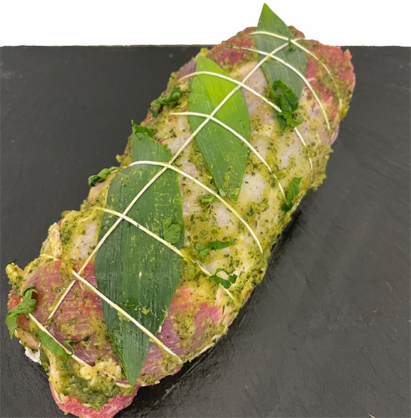 Produktfoto zu Lammbraten "Bärlauch"