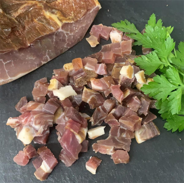 product photo for Diced ham, 80g
