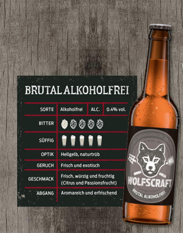 Produktfoto zu Wolfscraft Brutal alkoholfrei