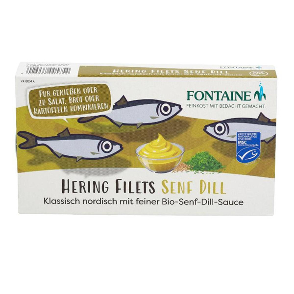 product photo for Herring fillet in mustard-dill cream