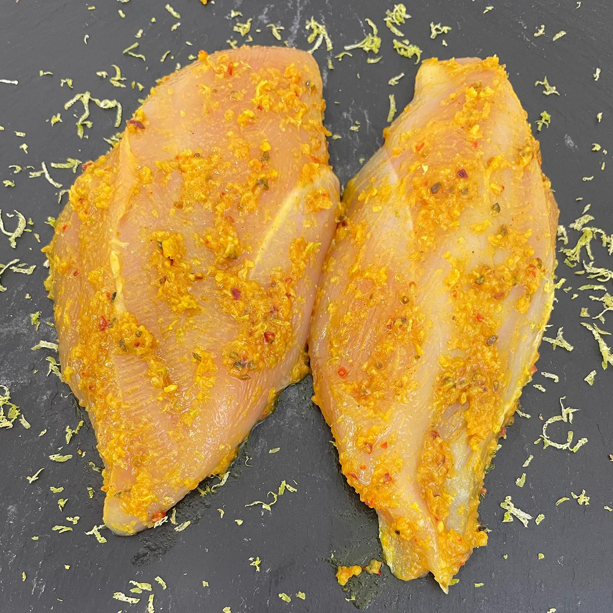 Turkey steaks curried lime