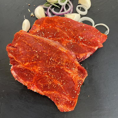 Produktfoto zu Knoblauchsteaks, 2 Stück