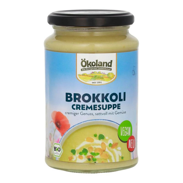 Produktfoto zu Brokkoli Cremesuppe vegan (Gla