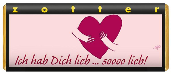 product photo for I love you- chocolate