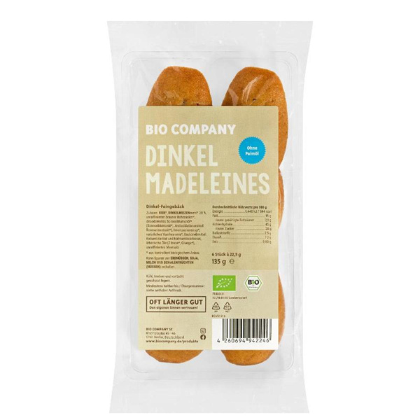 product photo for Spelt madeleines