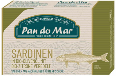 Produktfoto zu Sardinen in Olivenöl mit Zitrone veredelt