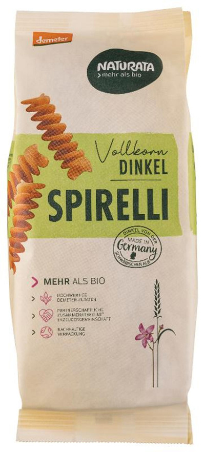 Produktfoto zu Vollkorn Dinkel Spirelli
