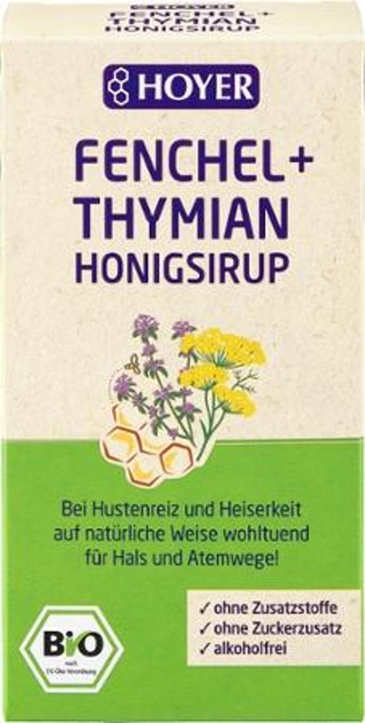 Photo de produit pour Sirop de miel de fenouil et de thym