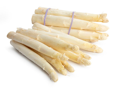 Produktfoto zu Spargel weiß-violett, 500g