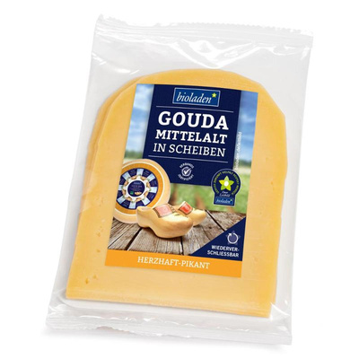 Photo de produit pour Gouda affiné, en tranches
