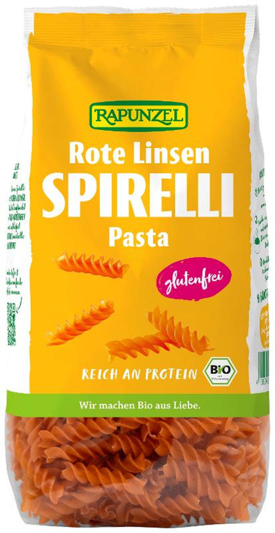 product photo for Red lentil spirelli, 300g