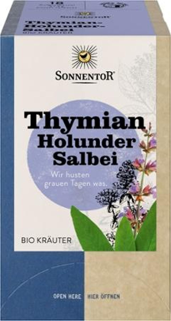 Photo de produit pour Thé de thym et de sureau à la sauge