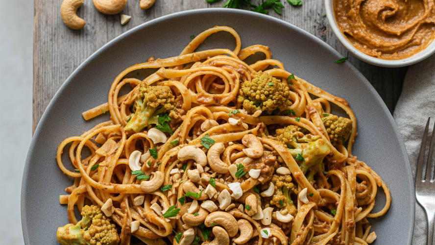 Rezeptbild für Romanesco in Erdnusssauce