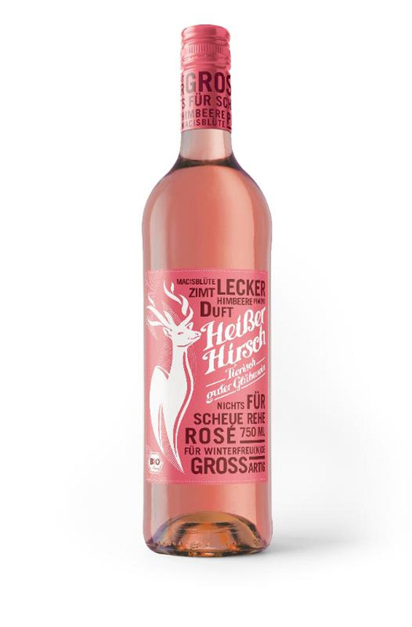Produktfoto zu Heißer Hirsch Glühwein rosé