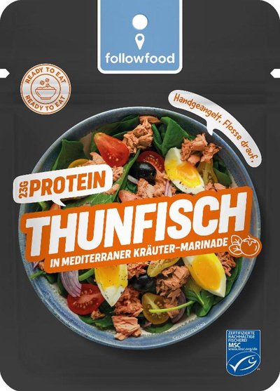 Produktfoto zu Thunfisch in mediterraner Kräuter Marinade Btl.