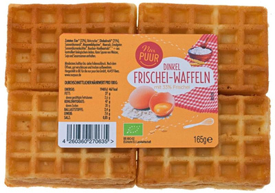 Produktfoto zu Dinkel- Frischeiwaffeln