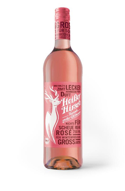 Produktfoto zu Heißer Hirsch Glühwein rosé