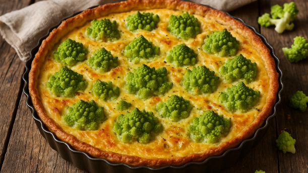 Rezeptbild für Quiche mit Romanesco