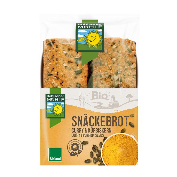 product photo for Curry & pumpkin seed snack bread