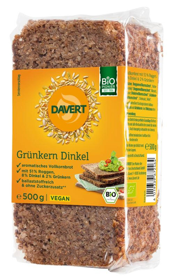 Produktfoto zu Grünkern-Dinkel-Brot