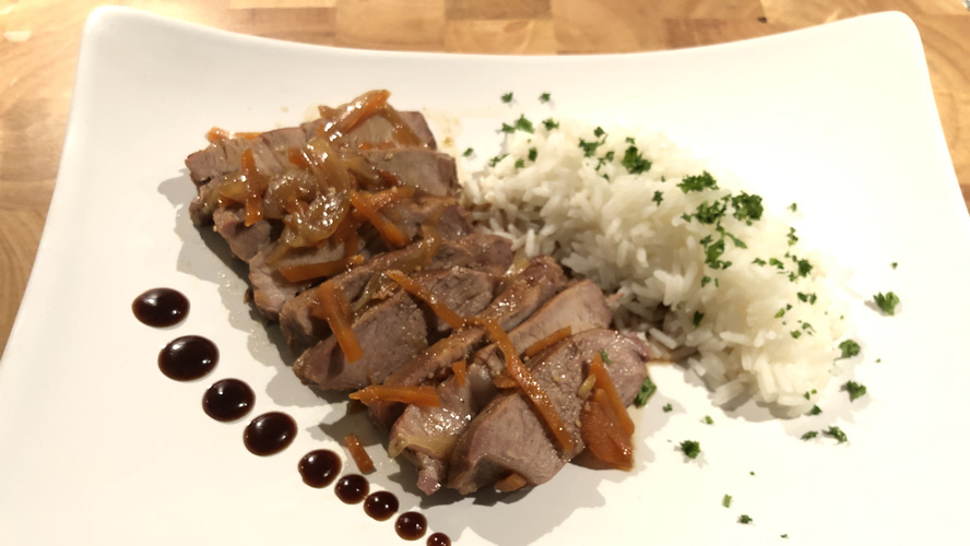 Rezeptbild für Schwein in Karamellsoße