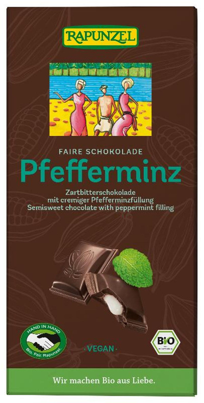 Produktfoto zu Zartbitter-Schokolade mit Minze