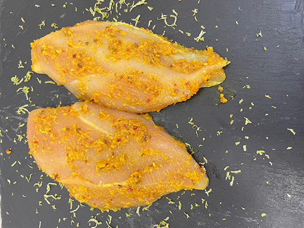 Produktfoto zu Hähnchenbrust "Curry Limette!