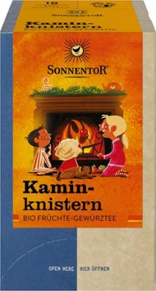 product photo for Fireplace crackling fruit spice tea