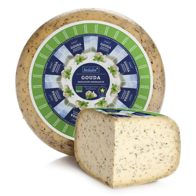 Produktfoto zu Gouda Basilikum-Knoblauch, 200g