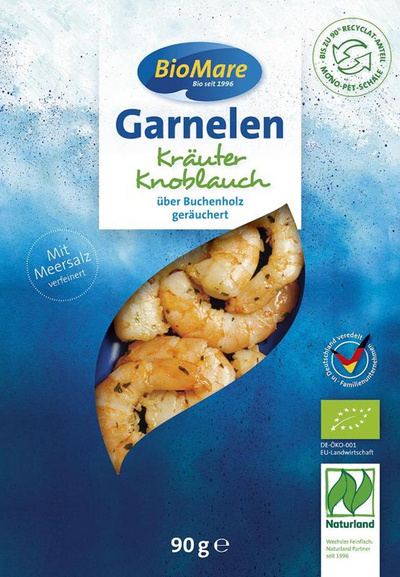 Produktfoto zu Garnelen, mit Kräutern & Knoblauch