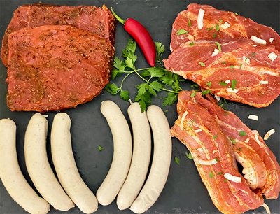 Photo de produit pour Paquet viande grillée &amp; saucisses pour 5-6 pers.
