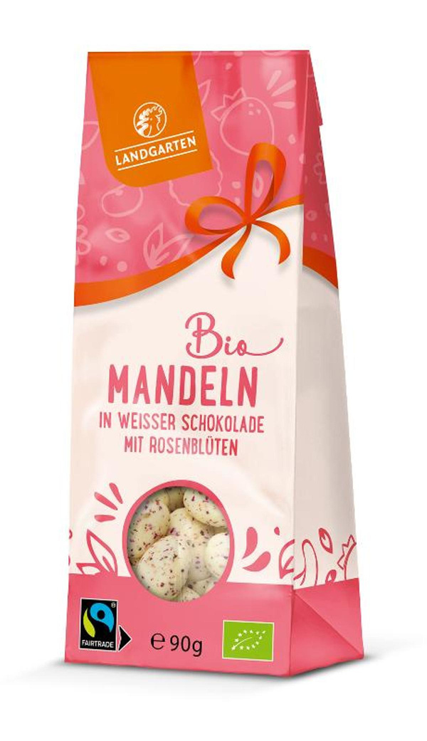 Produktfoto zu Mandeln in weißer Schokolade