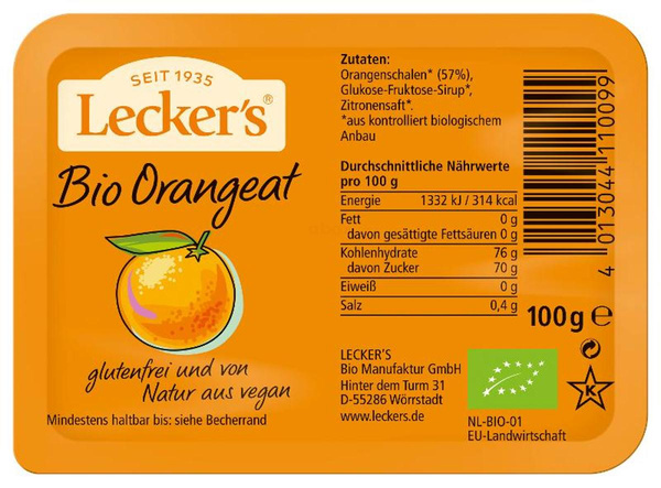 Photo de produit pour écorces d'orange confites
